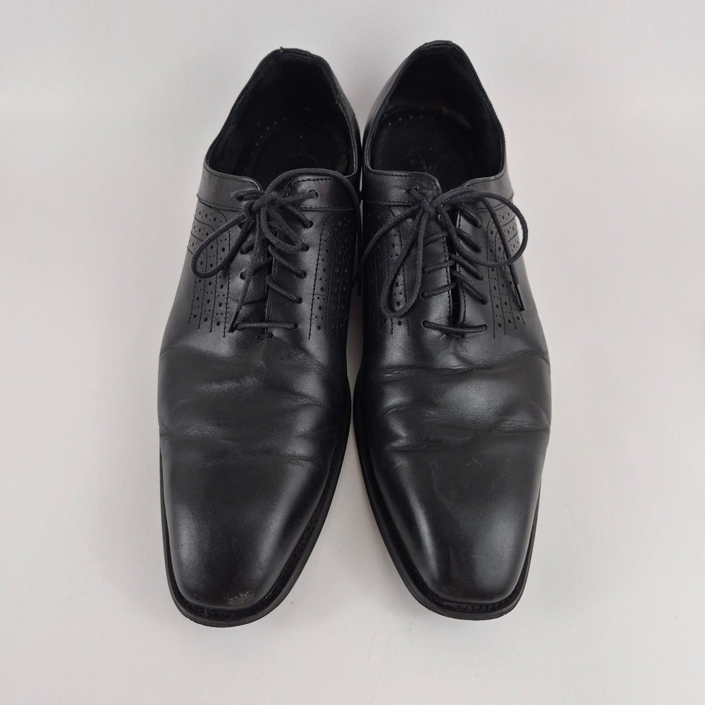 Stacy Adams Men's Black Leather Oxford Dress Shoes Size 13 Memory Foam
